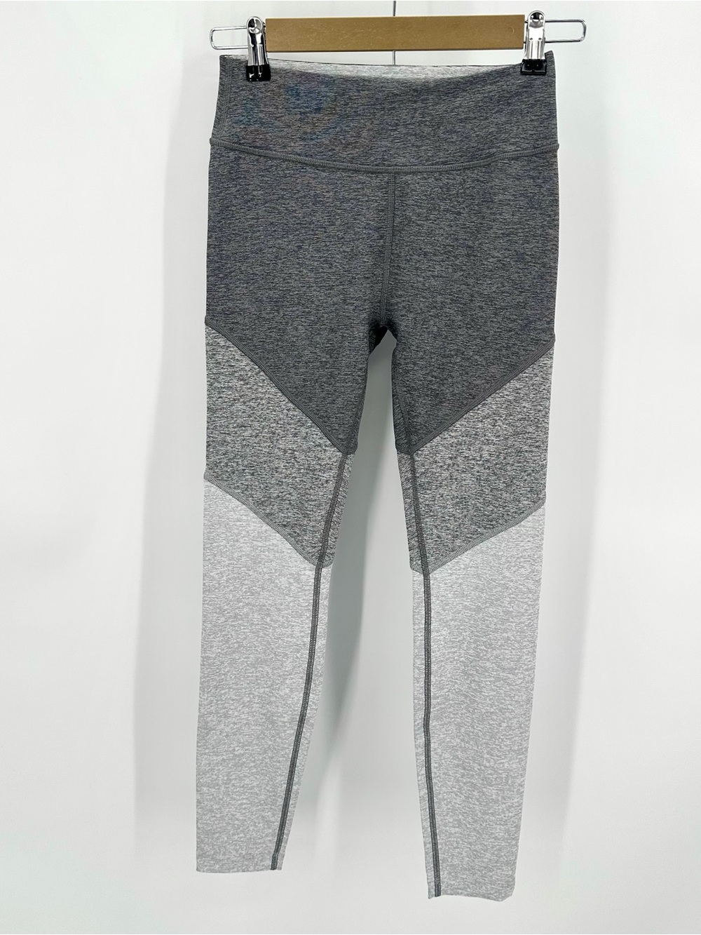 Outdoor Voices 7/8 Leggings Women’s S Gray Tricolor Colorblock Midrise Skinny